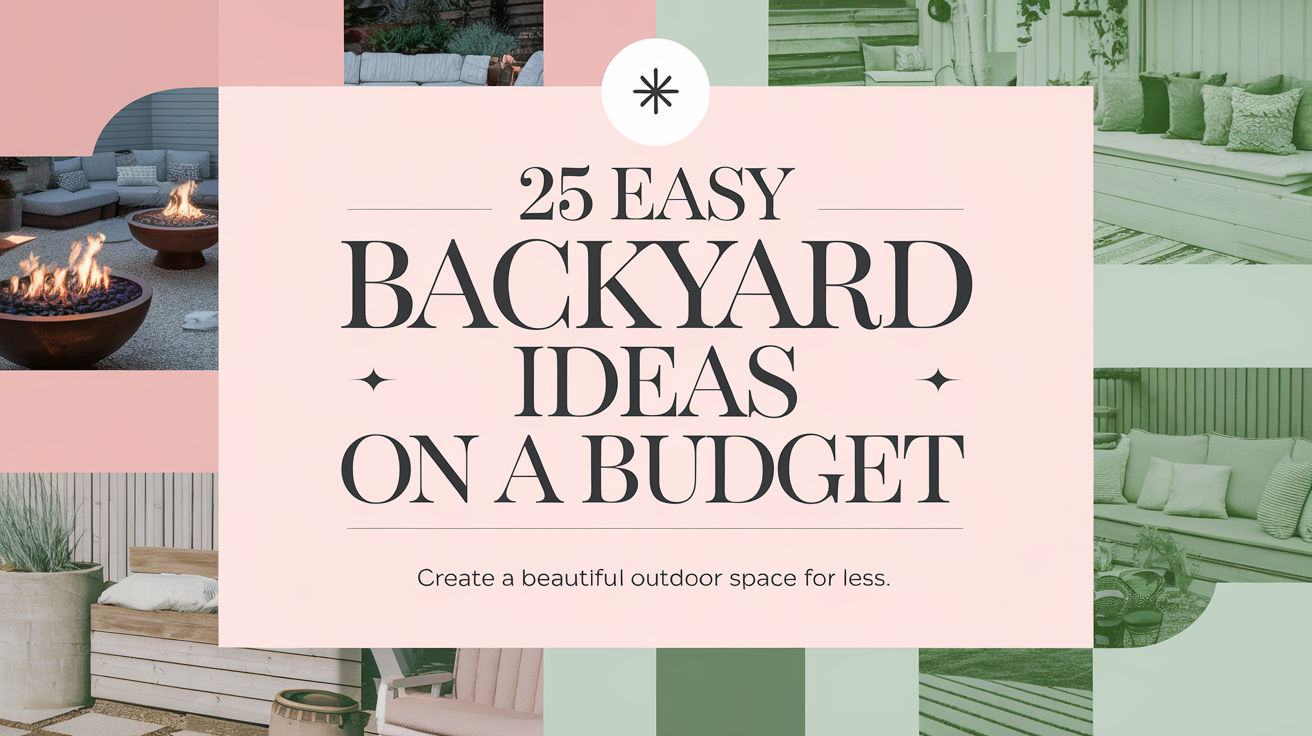 25 easy backyard ideas on a budget